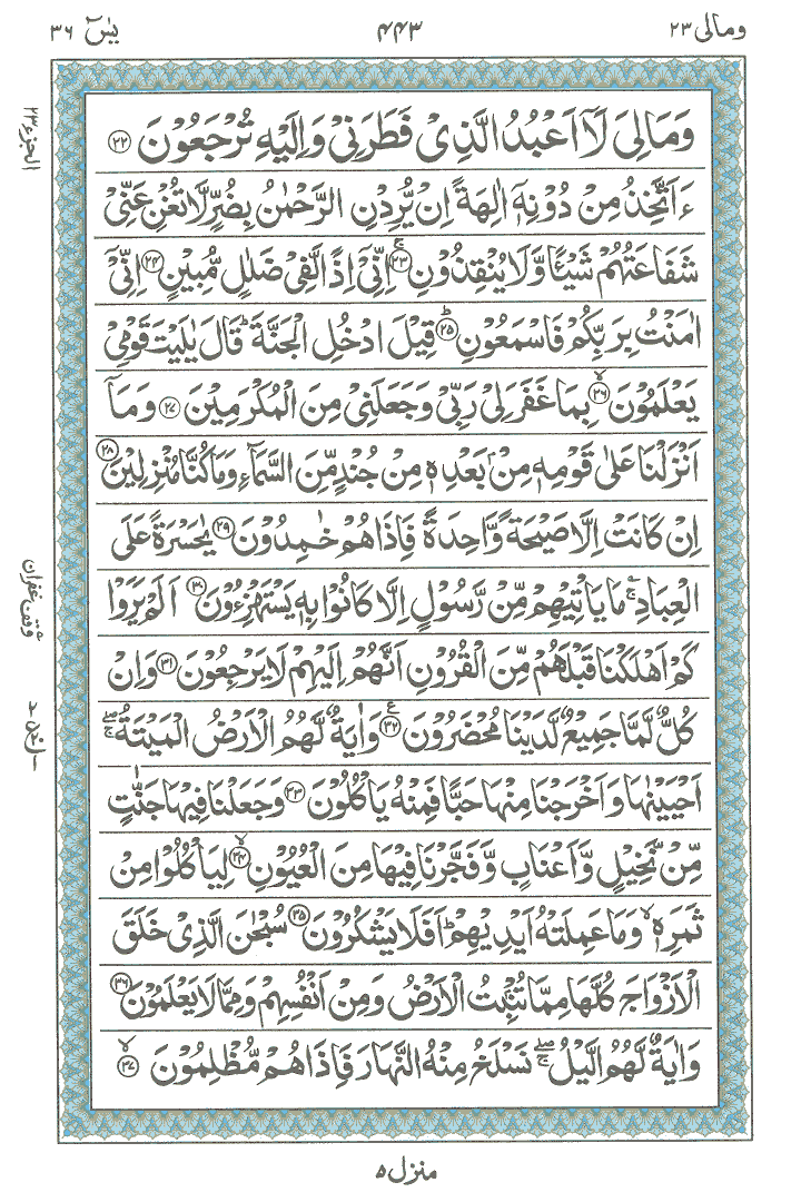 Surah e Ya-Sin 2 , Read Holy Quran online at equraninstitute.com