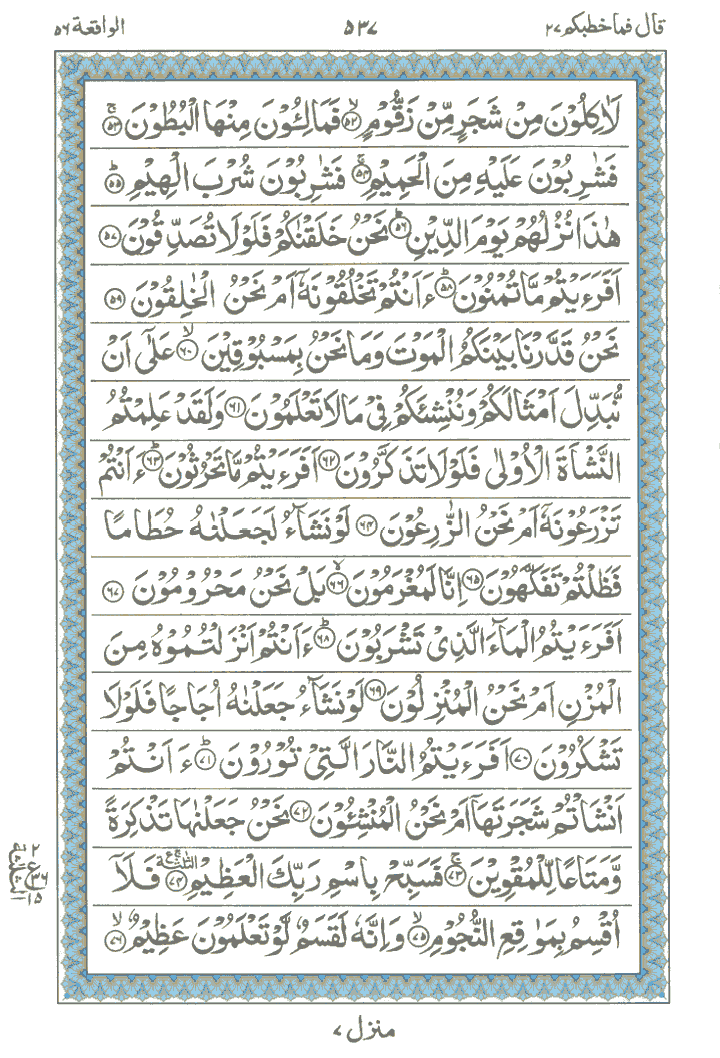 Ayat 19 Surah Al Waqiah / Surat al waqi'ah diturunkan sesudah surat